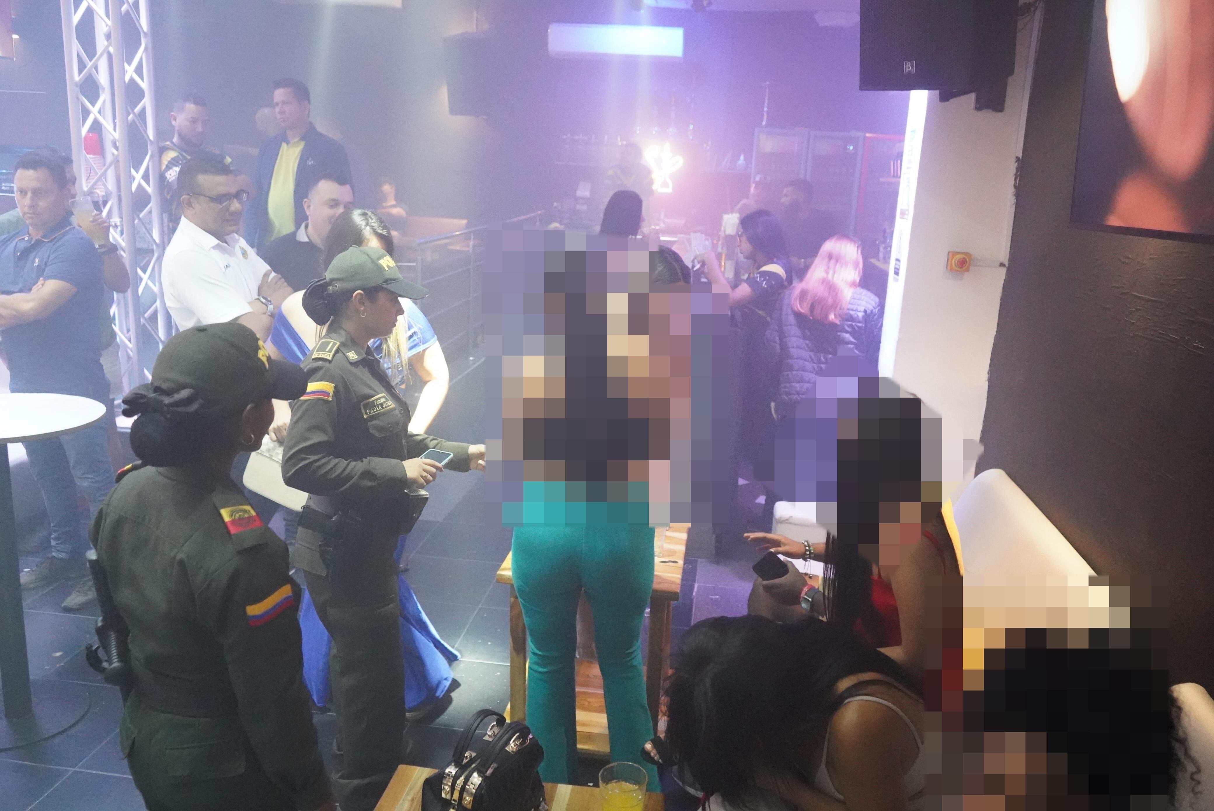 Interior de la discoteca en Cartagena.