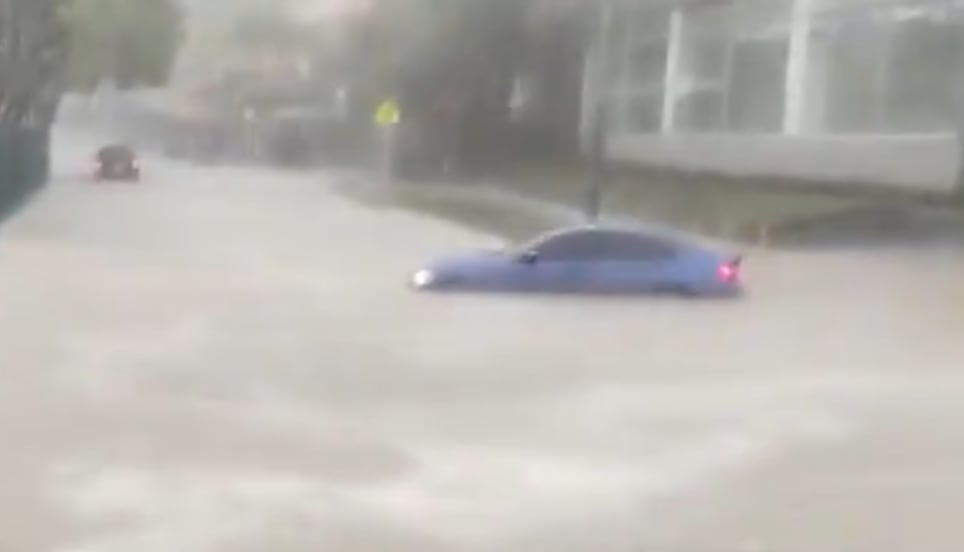 Granizada en el norte de Bogotá