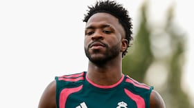 Vinicius Jr en su regreso a entrenamientos con el Real Madrid.