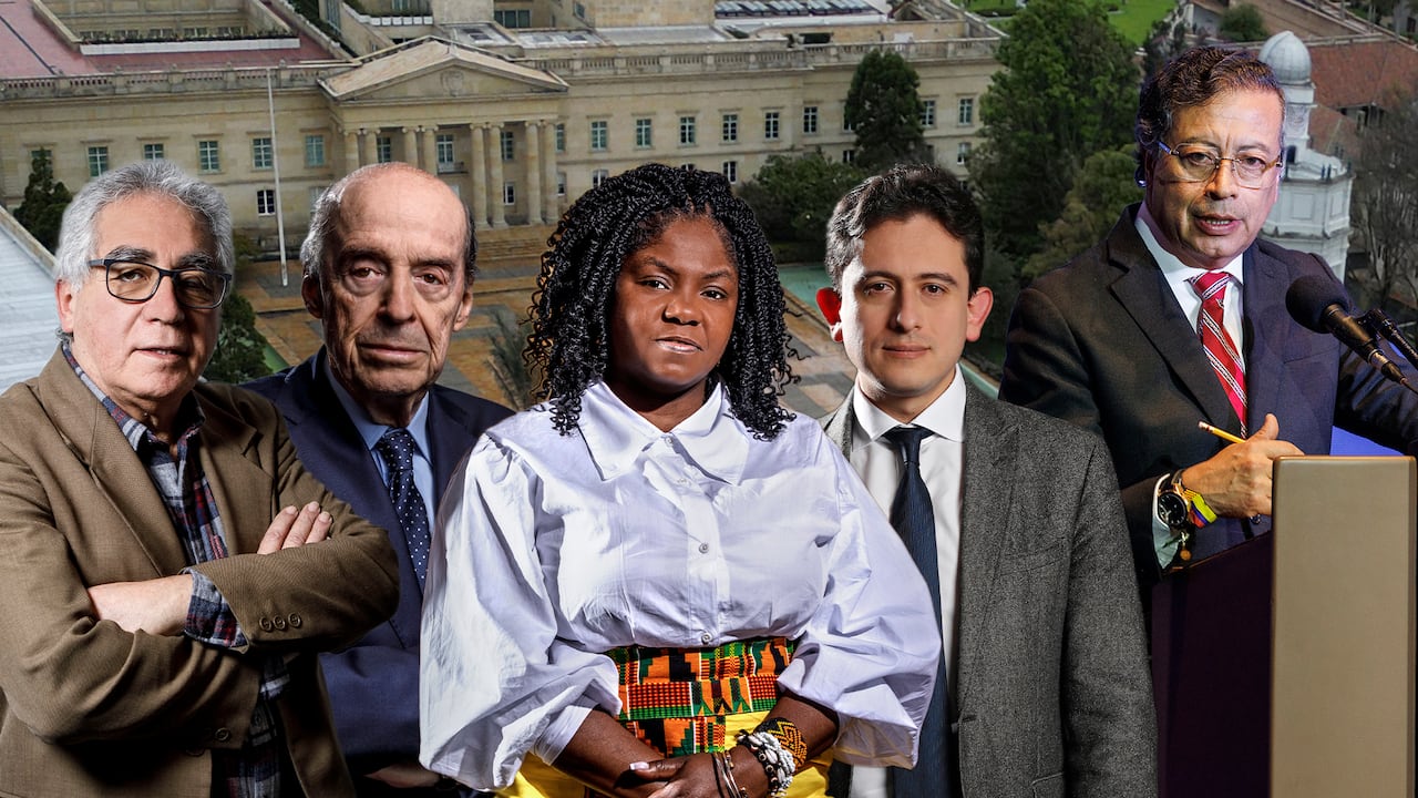 Francia Márquez, Álvaro Leyva, Augusto Rodríguez, Gustavo Petro y Luis Carlos Reyes.