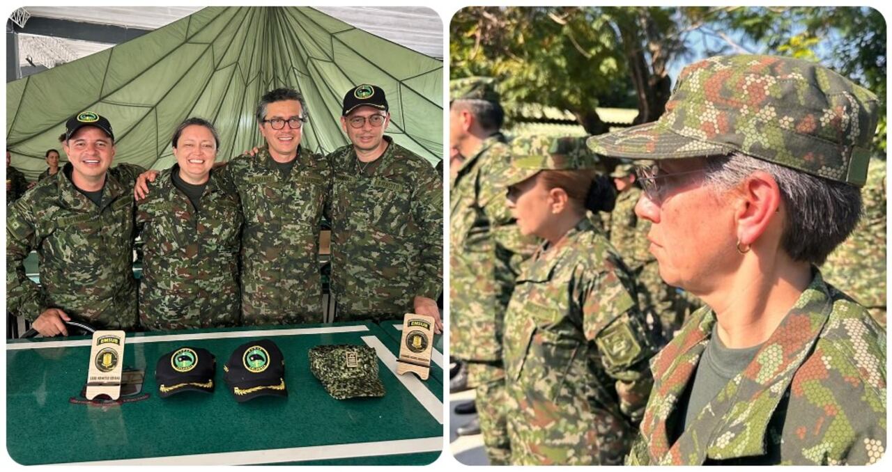 A la izquierda, los congresistas que asistieron al curso; a la derecha, Claudia López.