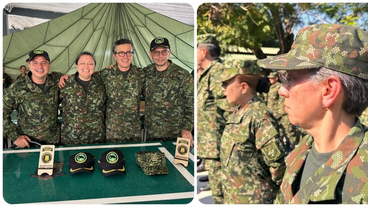 A la izquierda, los congresistas que asistieron al curso; a la derecha, Claudia López.