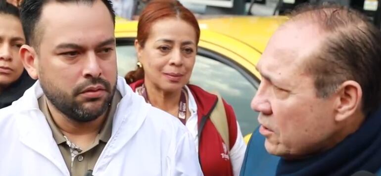 Edwin Palma, ministro de minas y energía, y Antonio Sanguino, ministro de Trabajo.