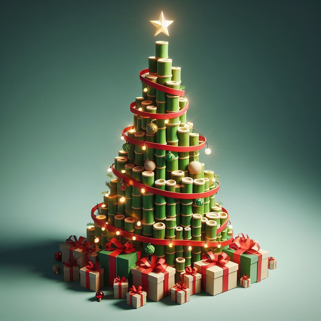 Bambú navideño