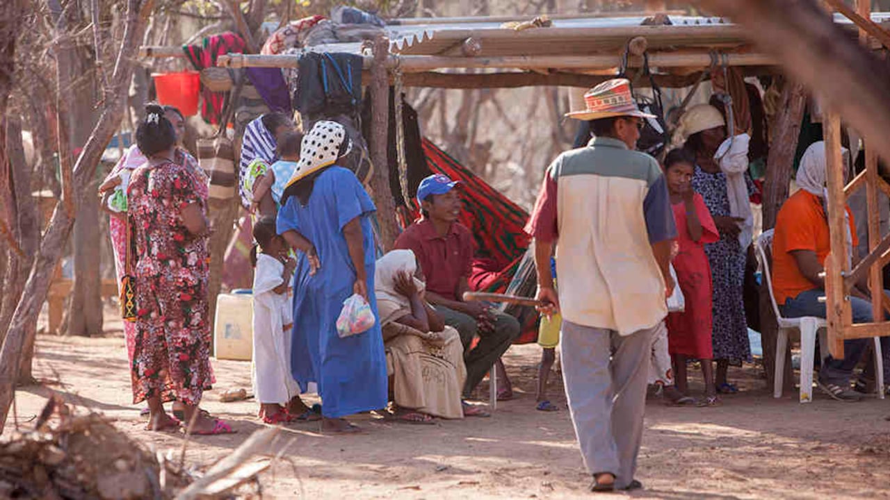 Imagen ilustrativa de una ranchería en La Guajira colombiana.