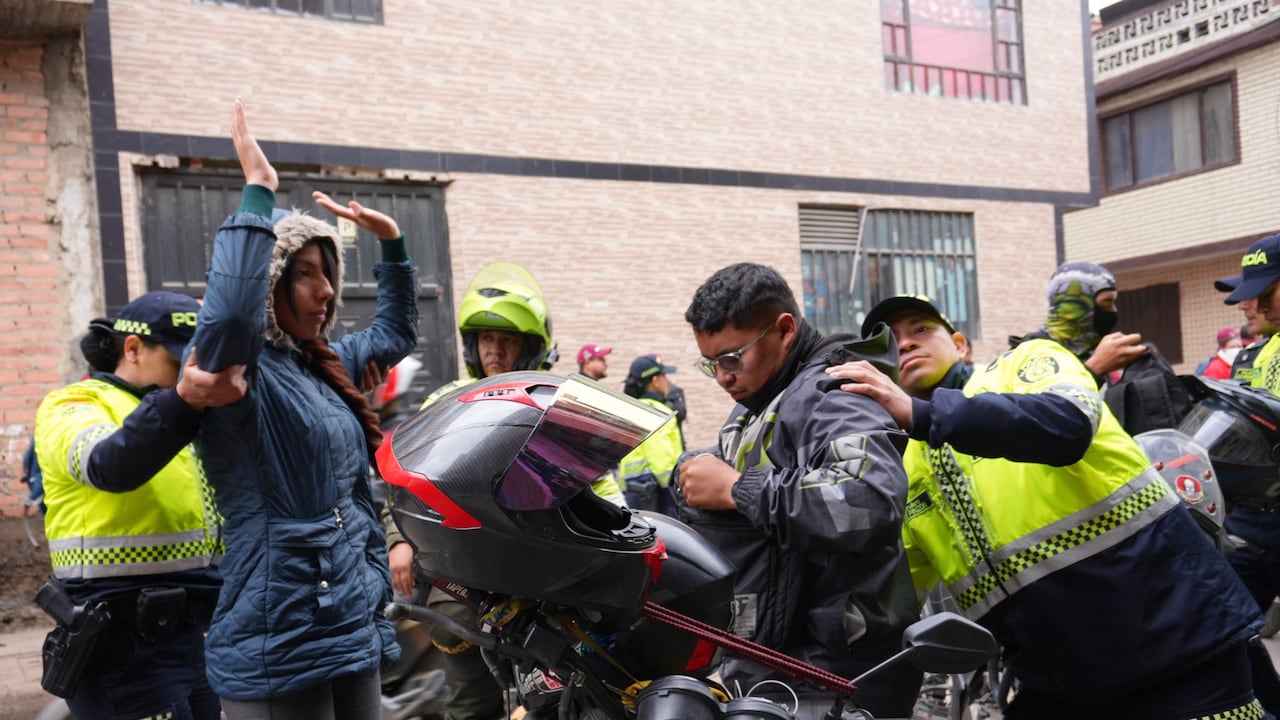 Operativo en el sur de Bogotá.