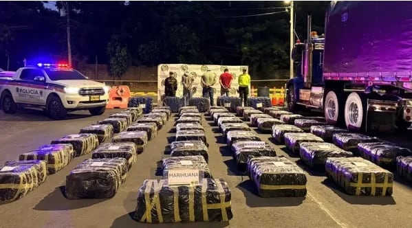 En operativos la Policía Valle incautó más de dos toneladas de marihuana.