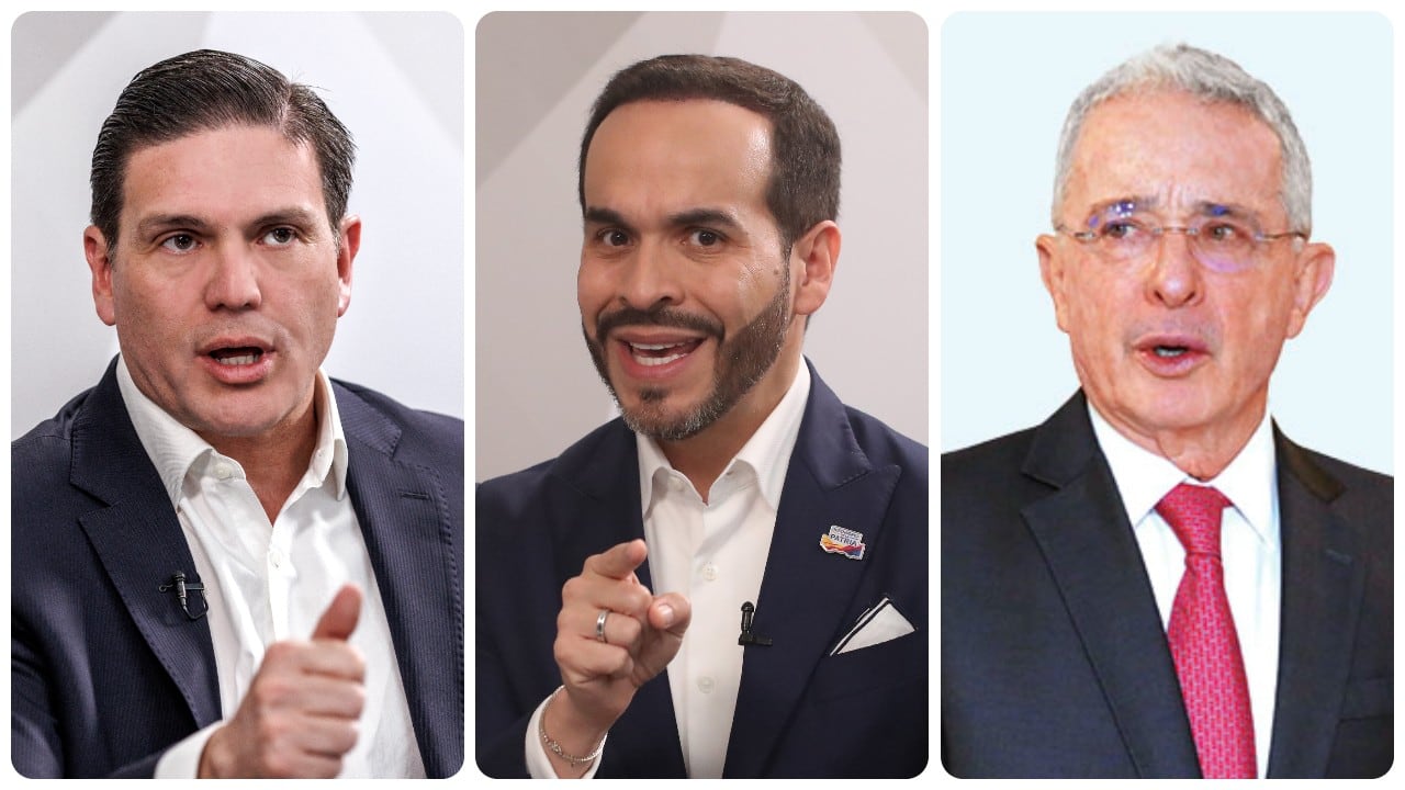 Juan Carlos Pinzón, Abelardo de la Espriella y Álvaro Uribe