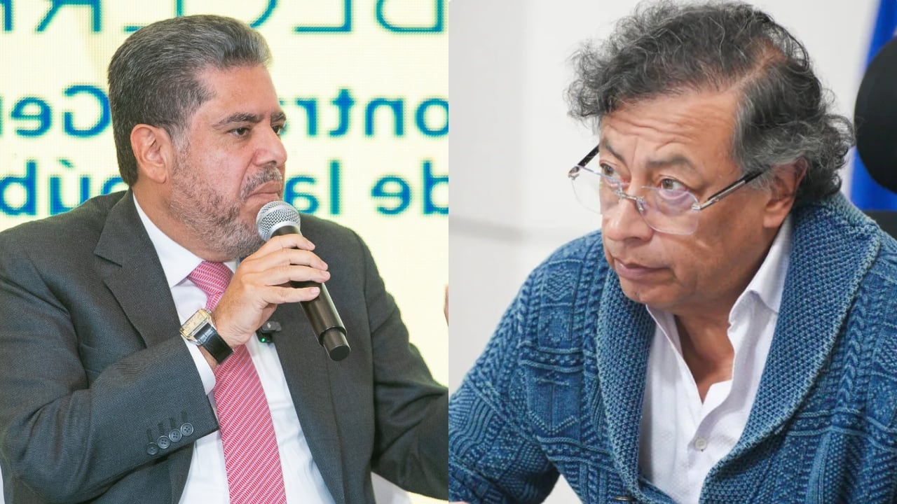 Contralor Carlos Hernán Rodríguez Becerra y el presidente Gustavo Petro.