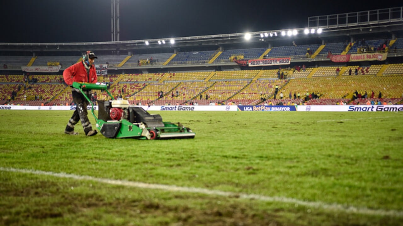 Estado de la grama en El Campín tras juego Santa Fe vs. Pereira por Liga BetPlay.