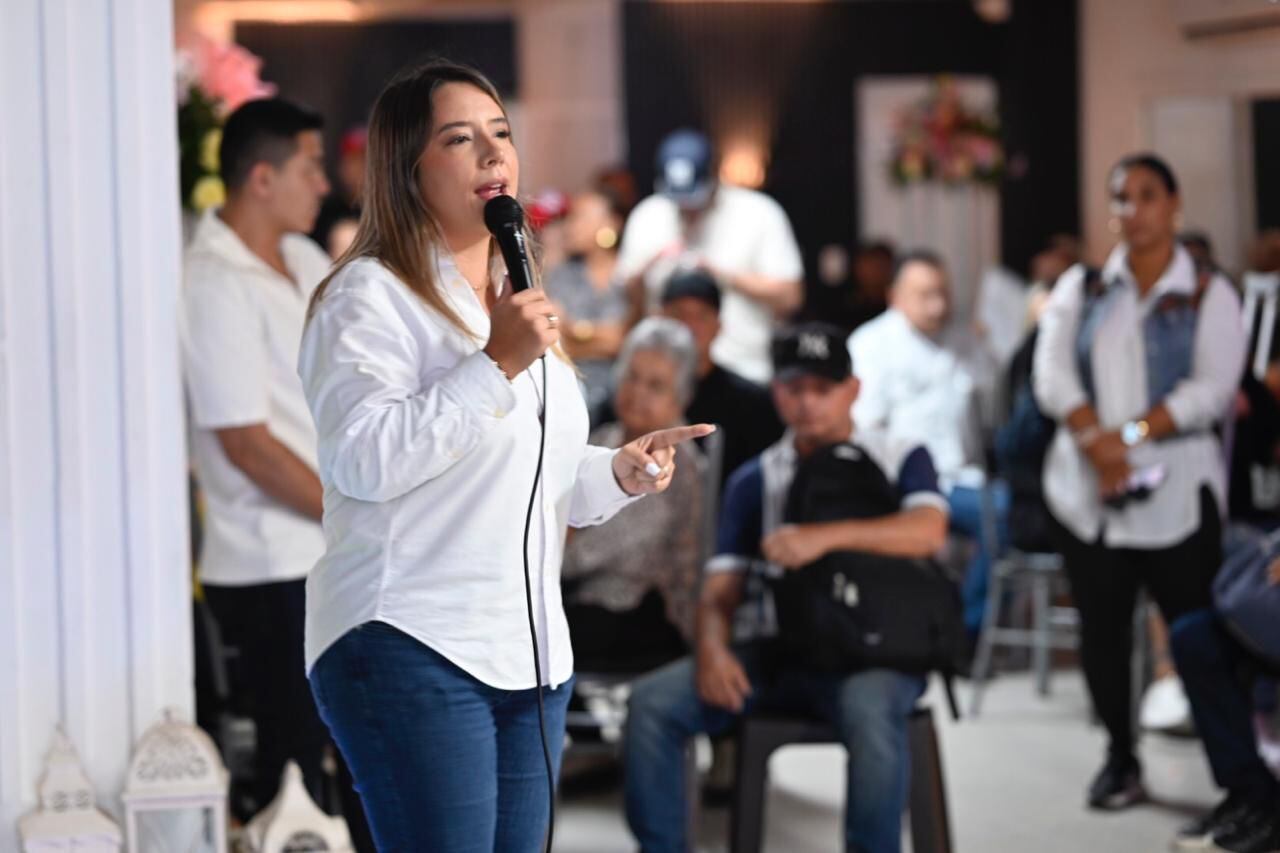 Nataly Vélez, candidata a la Cámara de Representantes por Antioquia, de Cambio Radical.