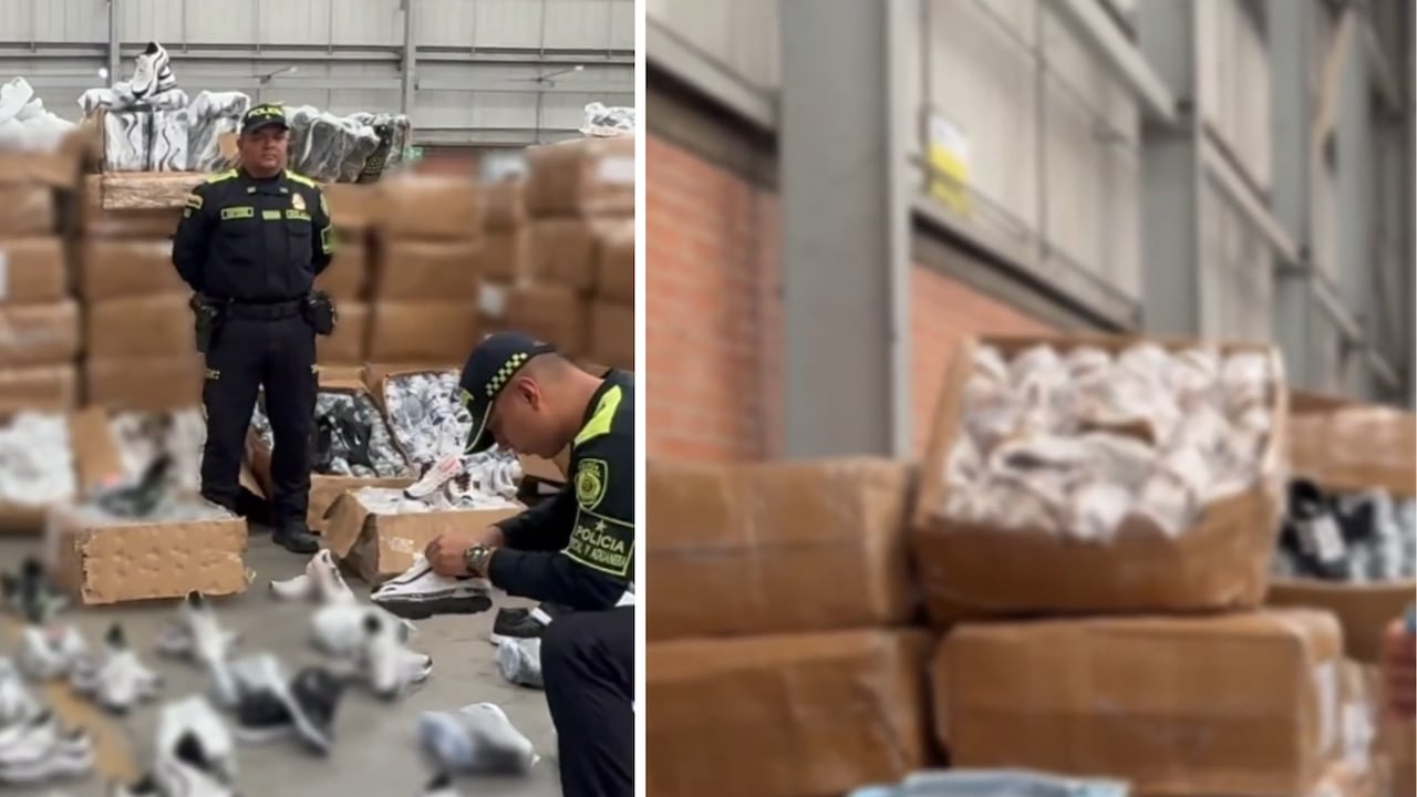 Autoridades encontraron 19.300 pares de zapatos durante un operativo de control aduanero en el Valle del Cauca.