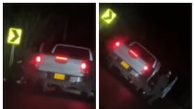 Delincuentes, grabados en asalto a ocupantes de camioneta en la vía Rosas-Timbío, en el Cauca.