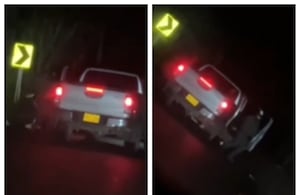 Delincuentes, grabados en asalto a ocupantes de camioneta en la vía Rosas-Timbío, en el Cauca.