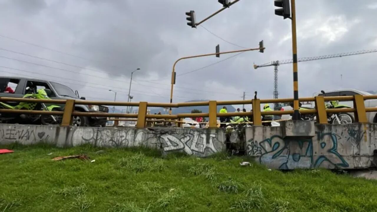 Esta fue la escena que quedó tras la balacera en el centro de Bogotá.