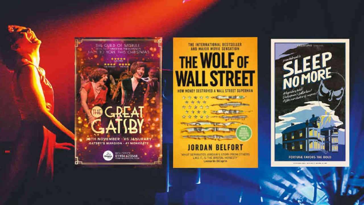‘Sleep No More’ aún agota entradas, mientras versiones de ‘The Great Gatsby’ y de ‘The Wolf of Wall Street’ reciben críticas encontradas.