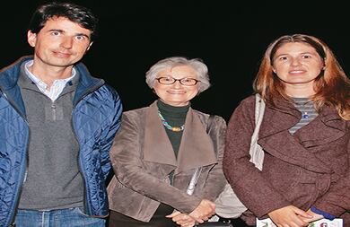 Mauricio Gómez, Lida Caicedo y Antonia Caicedo.