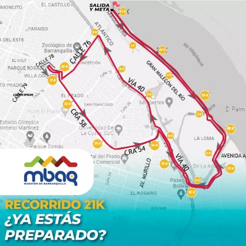Media Maratón de Barranquilla se correrá este domingo 10 de abril: estos son algunos cierres viales