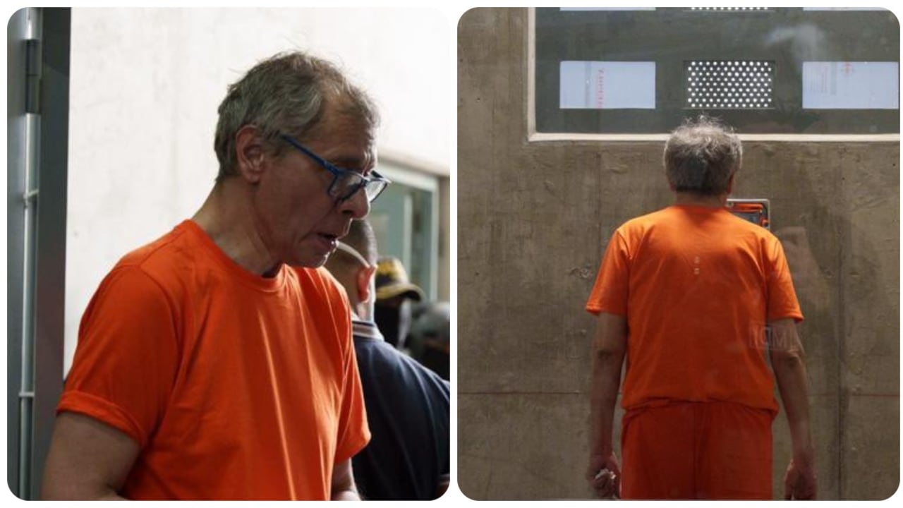 Jorge Glas en su ingreso a la cárcel.