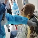 Vacunación de adultos mayores en Cali