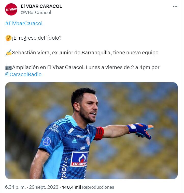 Se había especulado con el retorno de Viera al fútbol colombiano