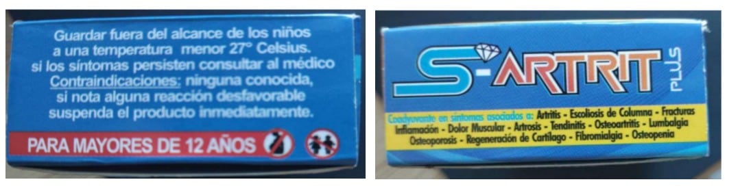 Invima ordena decomiso de S-ARTRIT PLUS por carecer de registro sanitario.