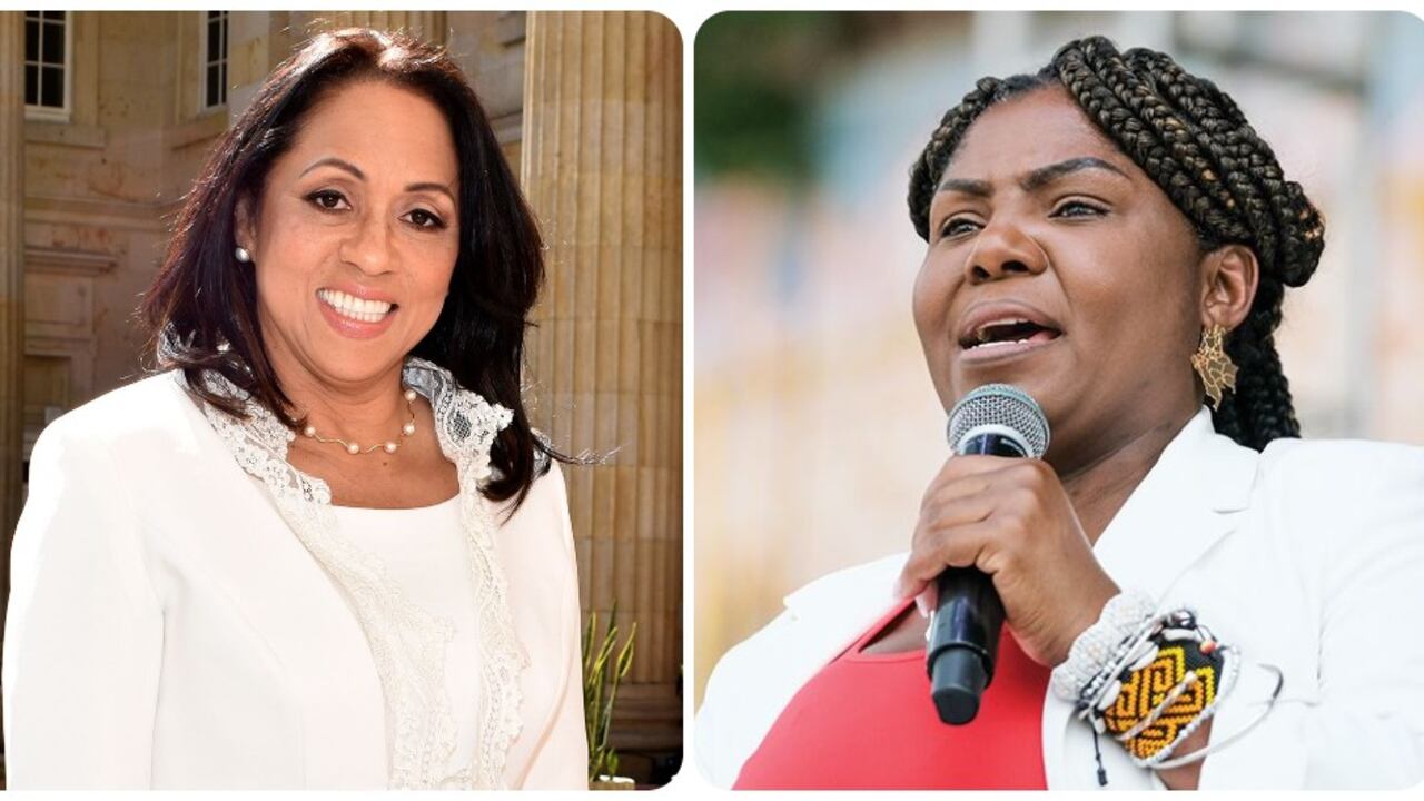 Marelen Castillo y Francia Márquez.