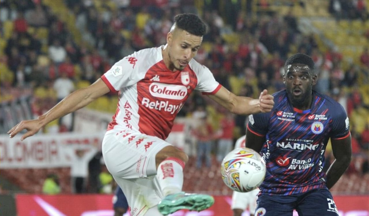 Kelvin Osorio, capitán de Santa Fe ante el Pasto.