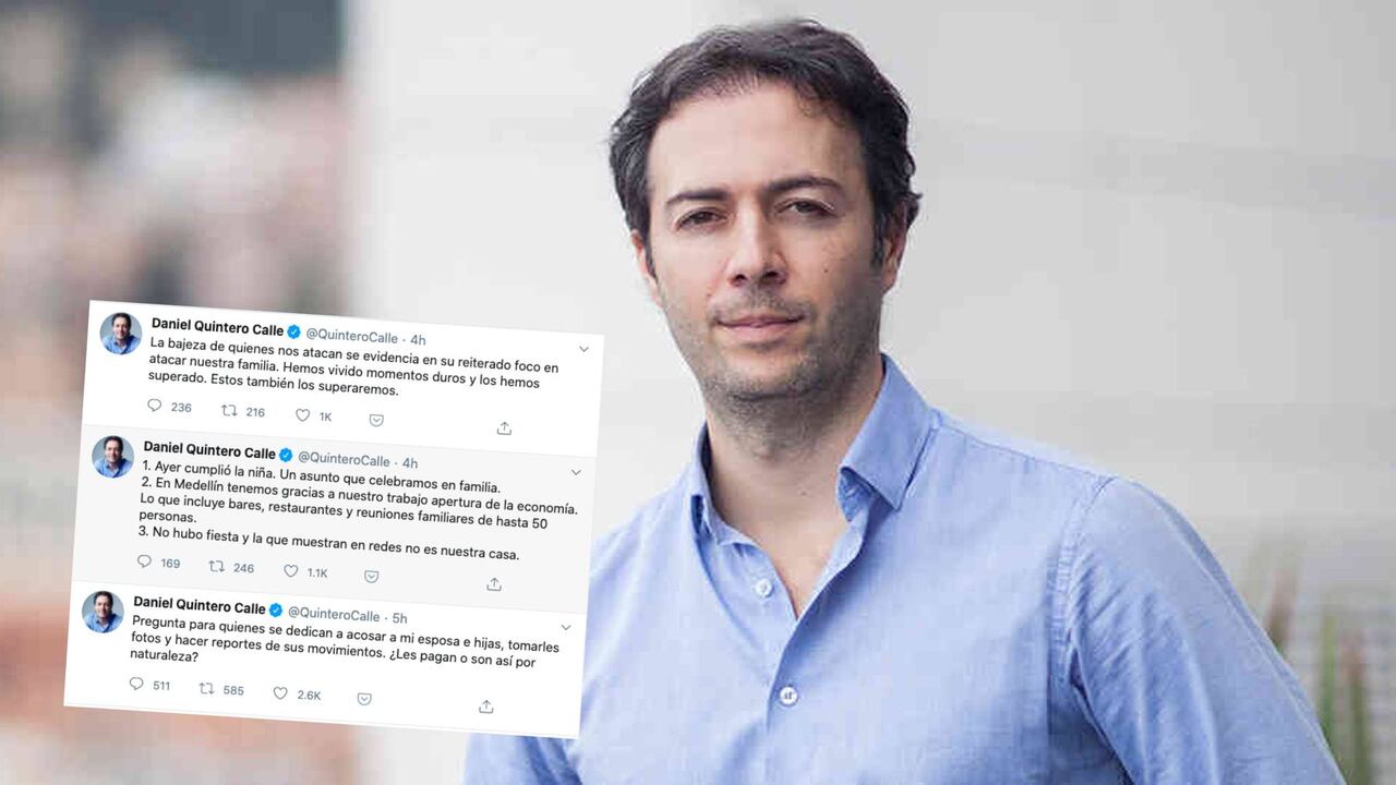 La respuesta de Daniel Quintero a quienes lo acusaron de hacer una fiesta por el cumpleaños de su hija.
