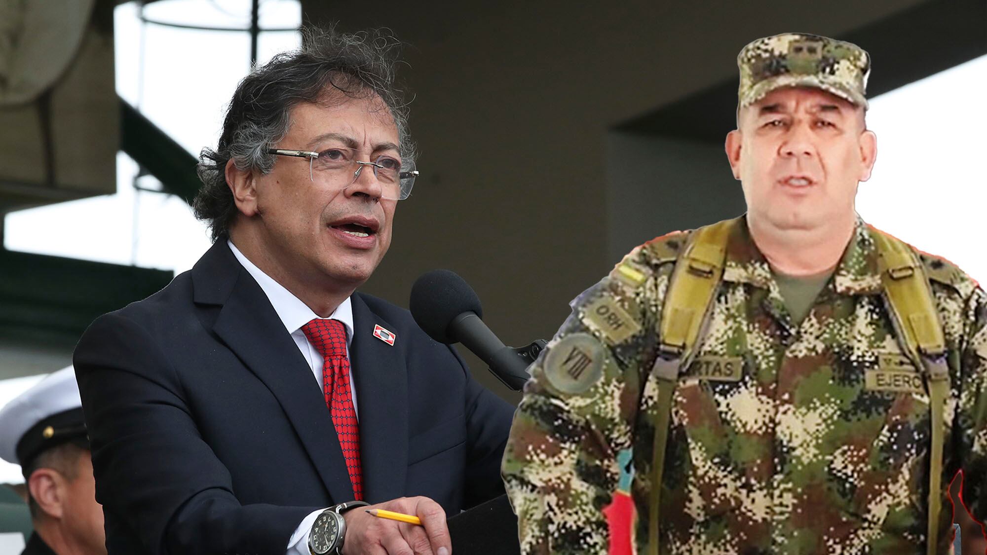 Gustavo Petro General Juan Miguel Huertas