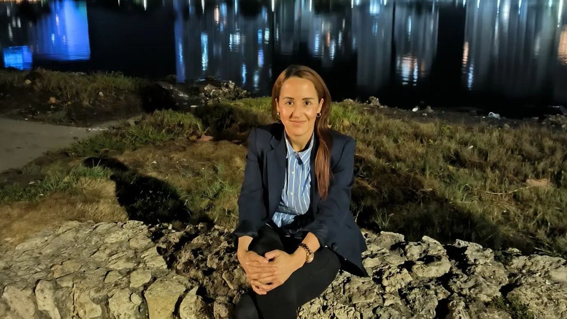 La comunicadora paisa cumplió uno de sus más grandes sueños: conocer el mar.