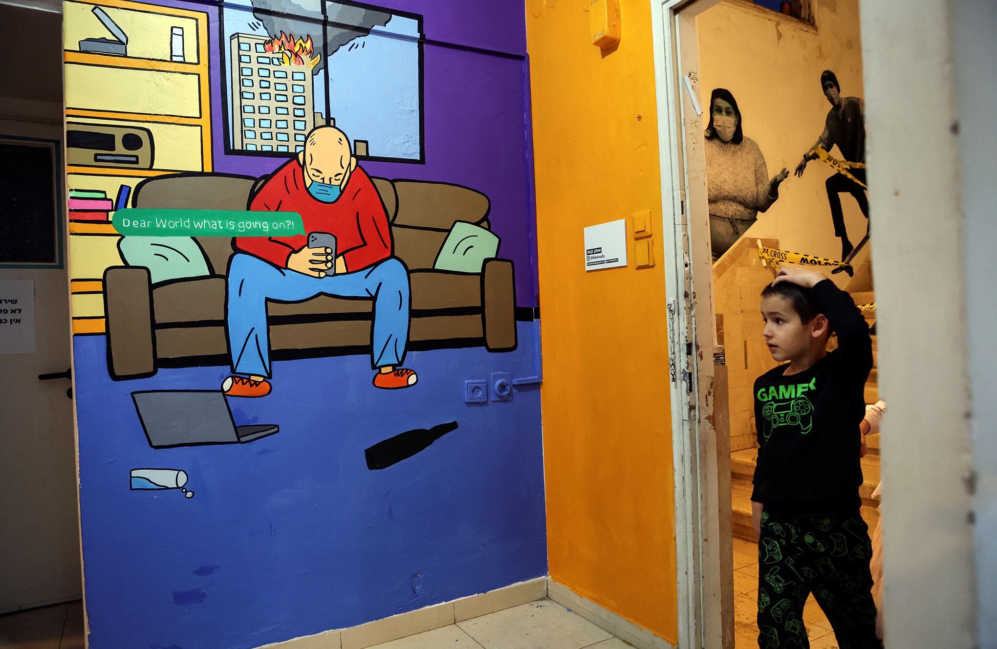 El arte pop-up se apodera de los edificios en ruinas de Tel Aviv