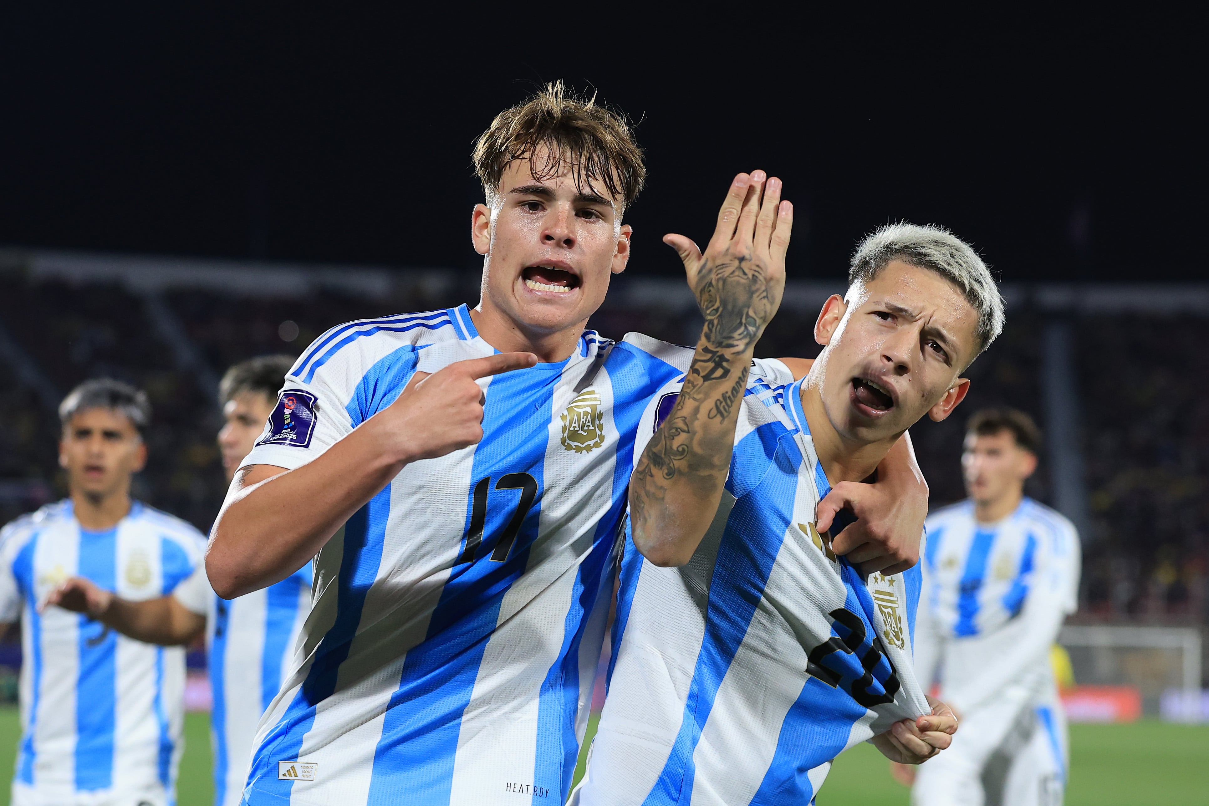 El gol de Mateo Silvetti con el que Argentina venció a Colombia en la semifinal del Mundial Sub-20.