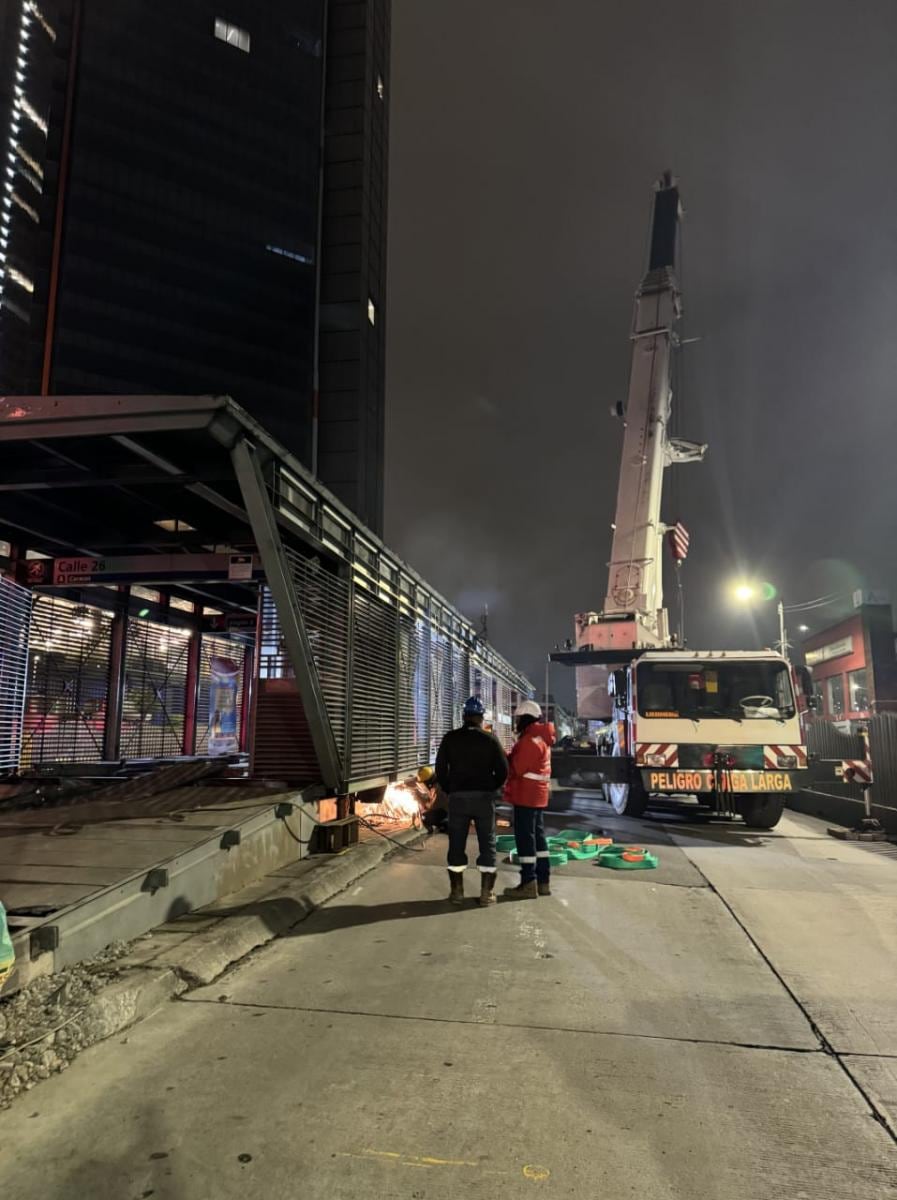 Desmonte estación de TransMilenio Calle 26