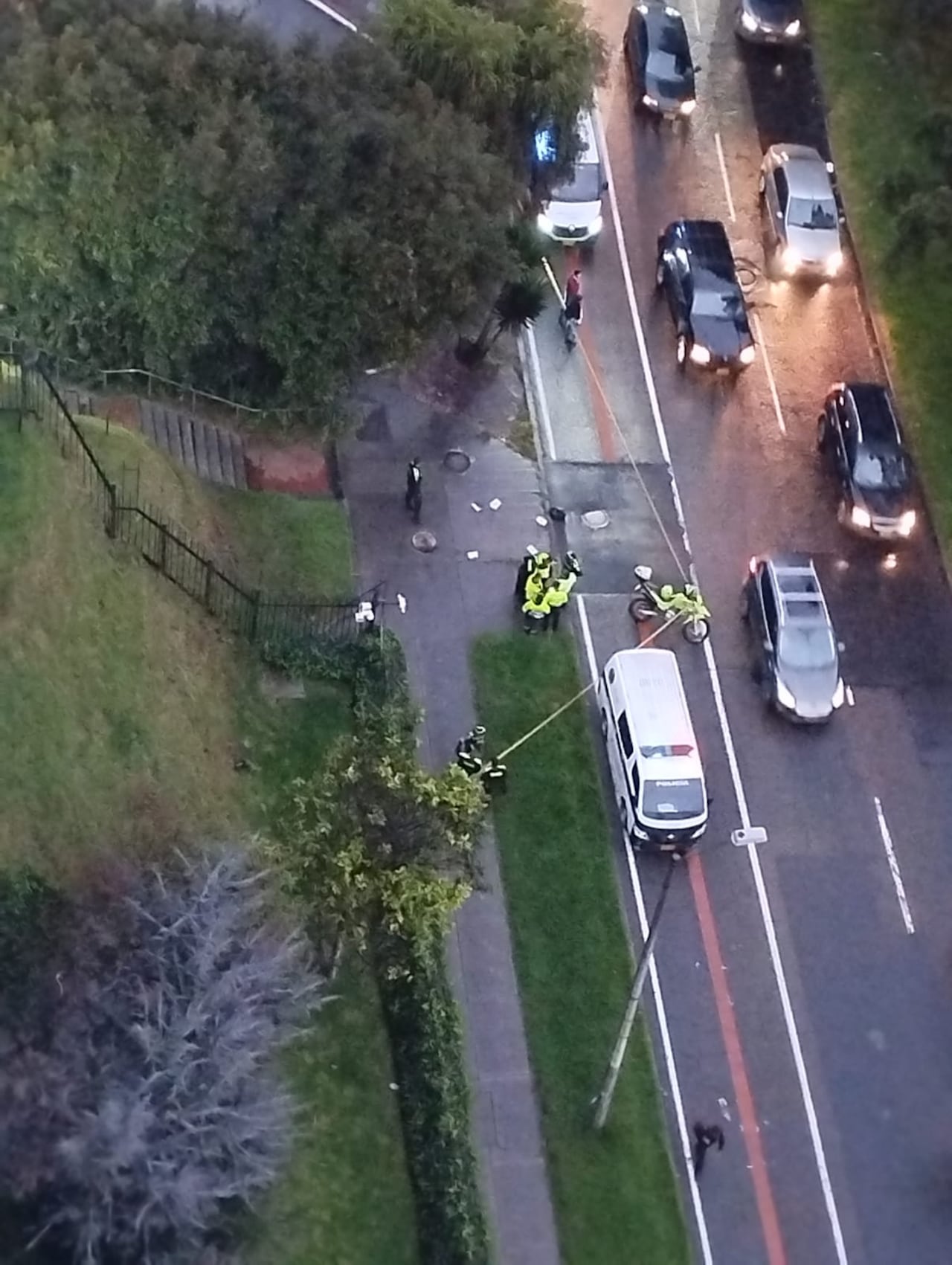Atentado a protegido de la UNP en el norte de Bogotá.