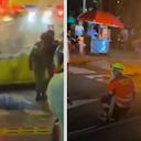 Imágenes del accidente y de la moto incinerada