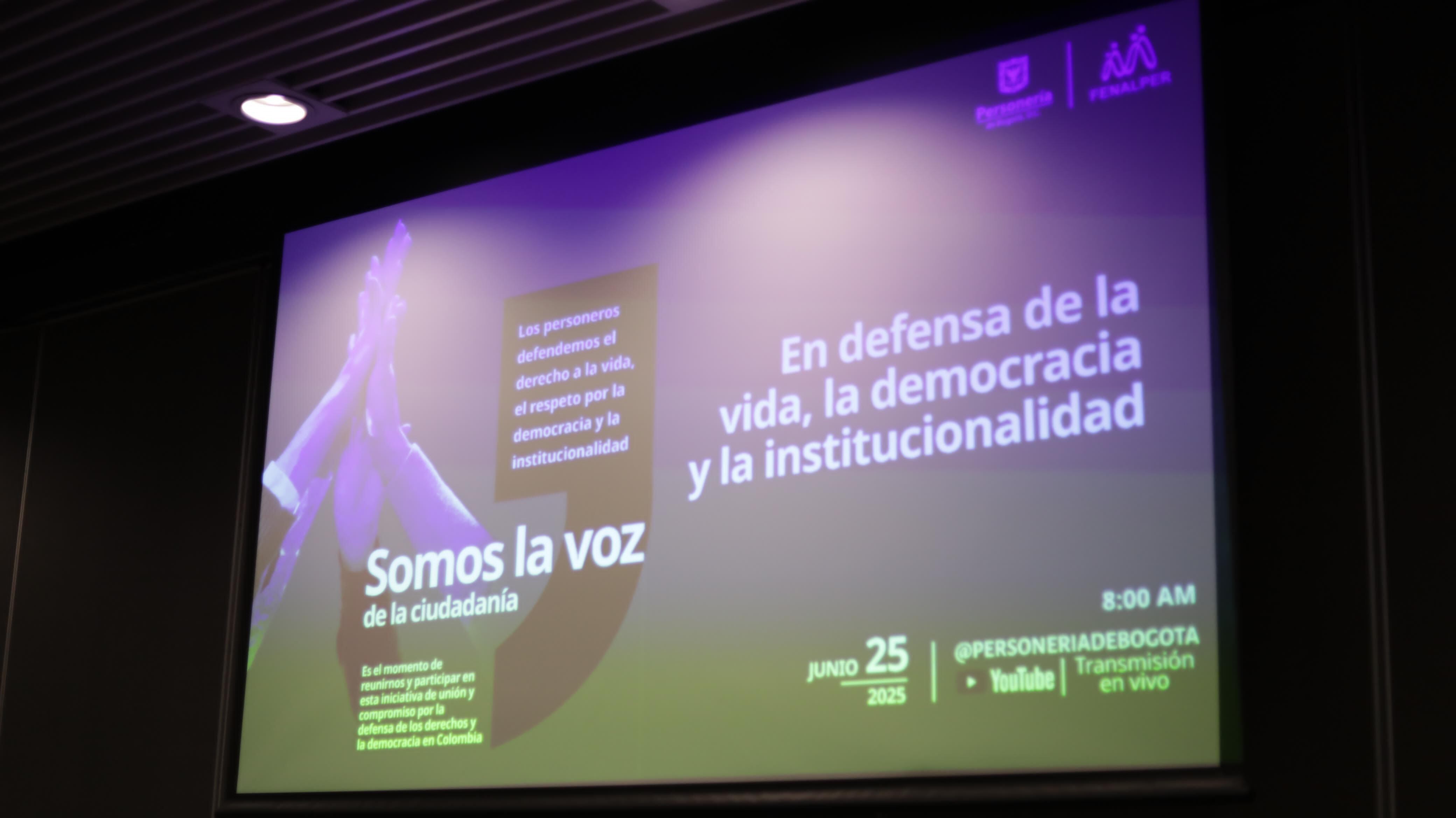 Encuentro de personeros municipales 2025 en Bogotá.