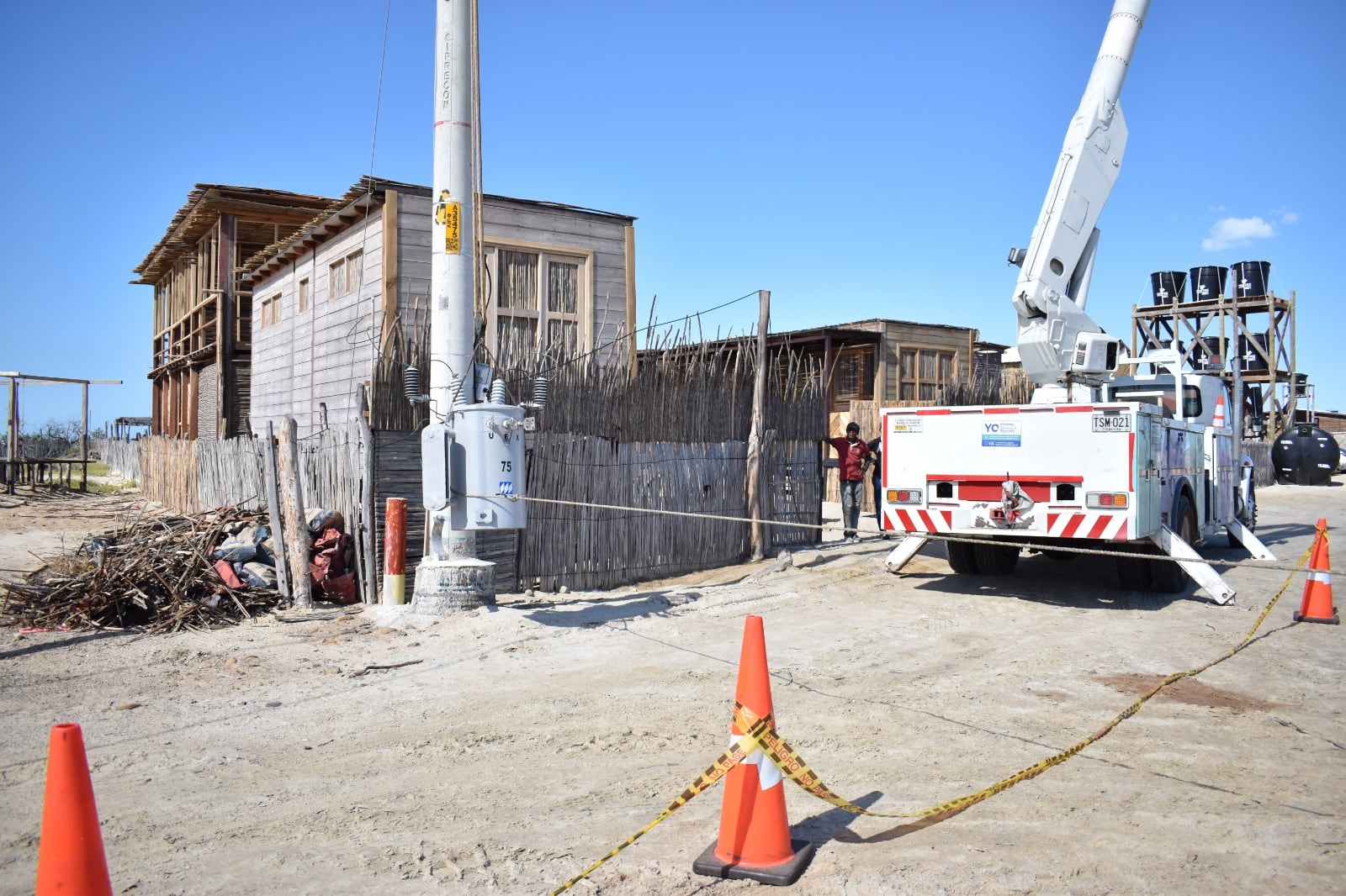 El hostal se encuentra ubicado en zona rural de Manaure.