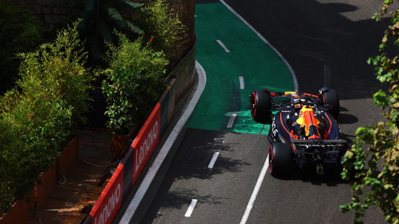 Max Verstappen en las clasificatorias del GP Azerbaiyán.