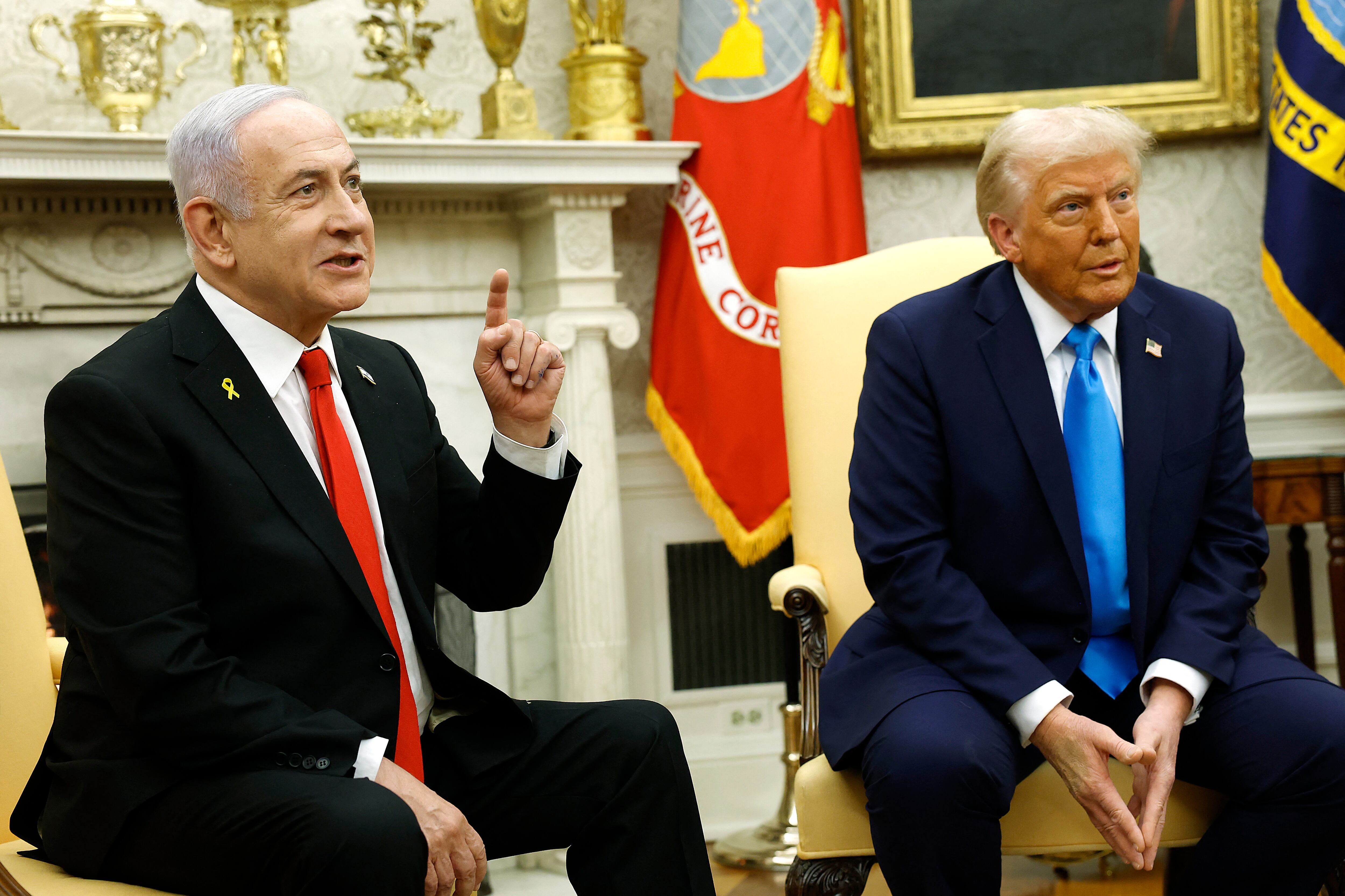 Netanyahu y Donald Trump