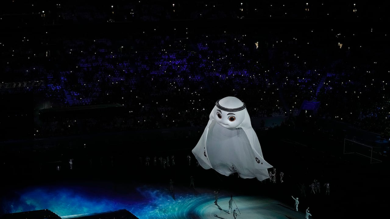 La mascota de la Copa Mundial de Qatar fue vandalizada
