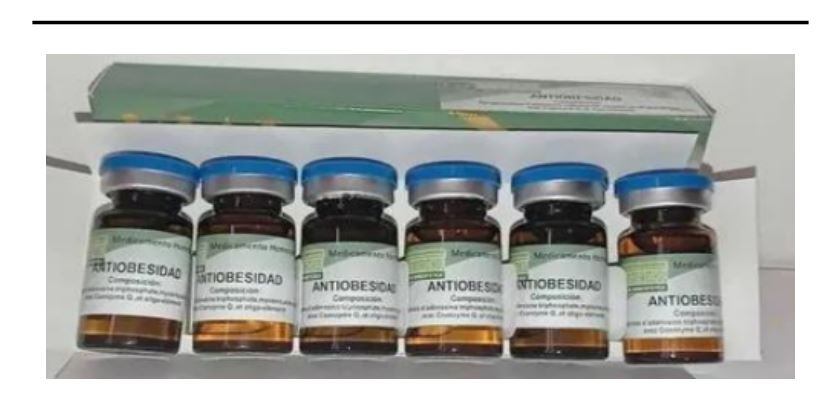 Vacuna antiobesidad que se vende como medicamento homeopático