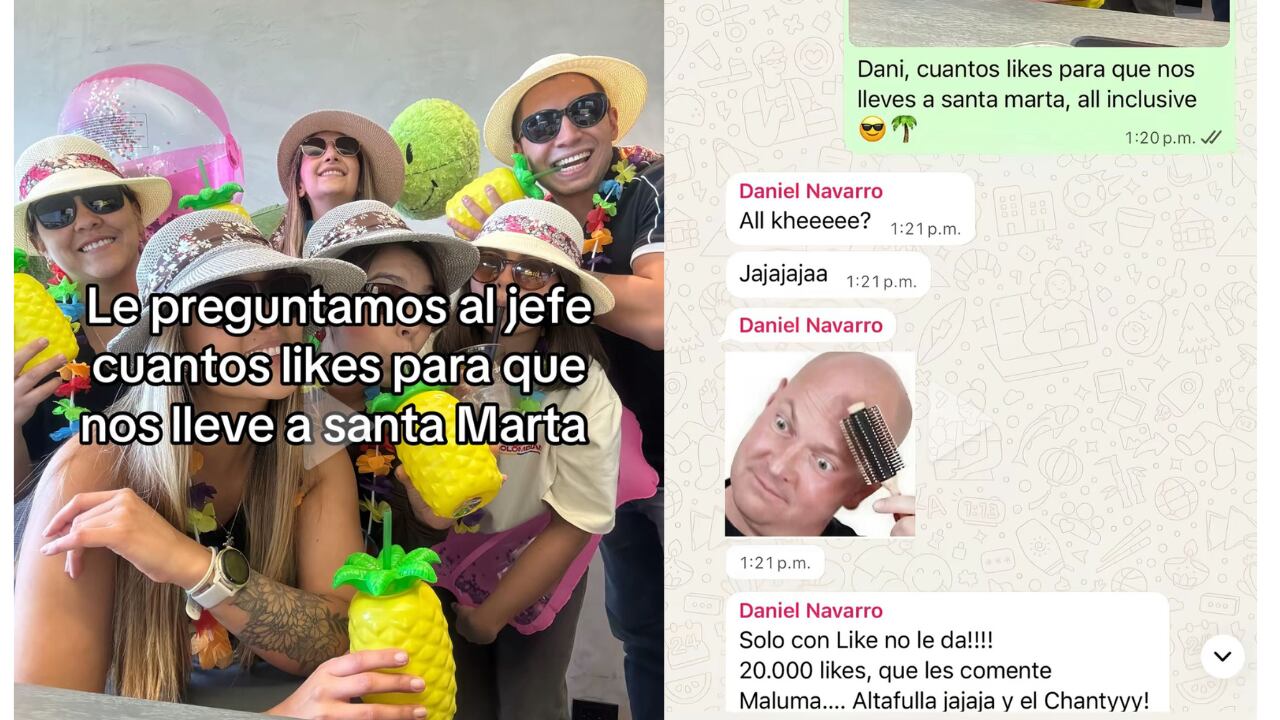 Famosos colombianos ayudaron a un grupo de trabajadores a cumplir complicado reto.