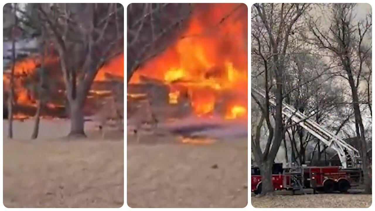 Un avión se estrelló con una vivienda en Minessota, Estados Unidos, ocasionando un incendio que destruyó la casa.