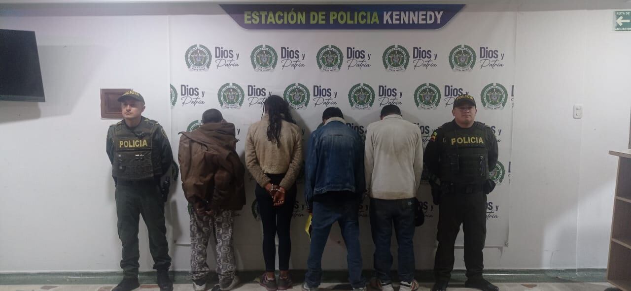 Cuatro personas fueron capturadas por el hurto en el Amparo, en Kennedy