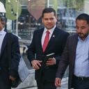 Bogotá. Noviembre 27 de 2024. El expresidente de la Cámara del Congreso de la República Andres Calle, asiste a la Sala de Instrucción de la Corte Suprema de Justicia para rendir indagatoria por el caso UNGRD. (Colprensa - Catalina Olaya)