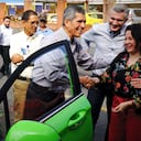 MinTransporte entregó los primeros taxis eléctricos de Cali a beneficiarios del programa FOPAT