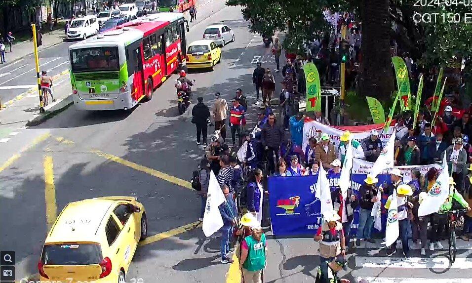 Manifestación en la Séptima.