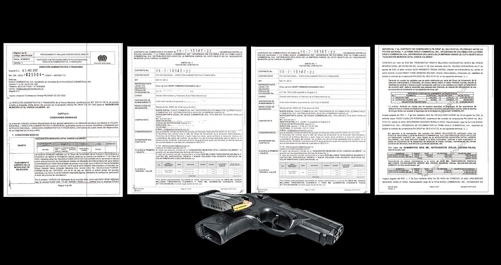   Estos son los documentos que obtuvo SEMANA sobre el millonario contrato que entregó la Policía desde la Dirección Administrativa y Financiera (Diraf) a un solo contratista, sin invitar a más oferentes. SEMANA constató que Indumil también fabrica parte de la munición que requería la Policía. 