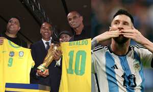 Ronaldo, Cafu, Rivaldo y Messi. Qatar 2022.